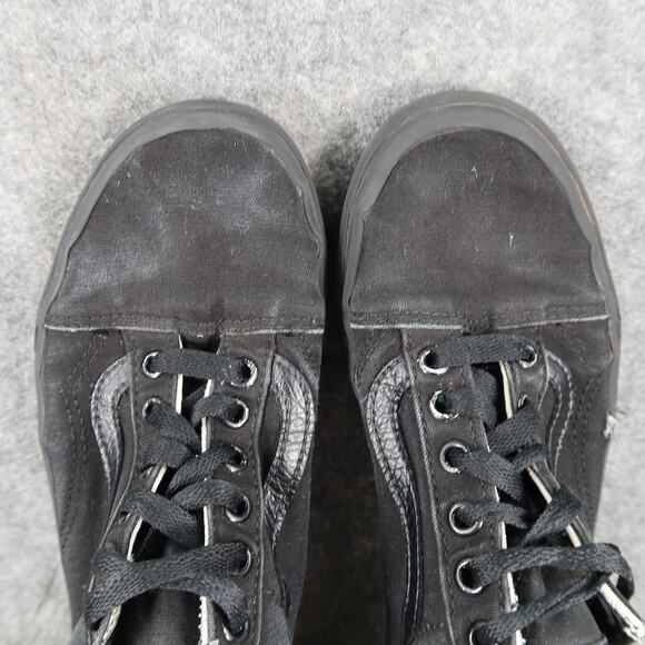Vans Shoes Womens 7 Sneakers Old Skool Casual Skate Canvas Black Trainer Lace Up - Picture 9 of 12